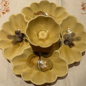 Los Angeles Potteries Large Retro platter🍂🌿